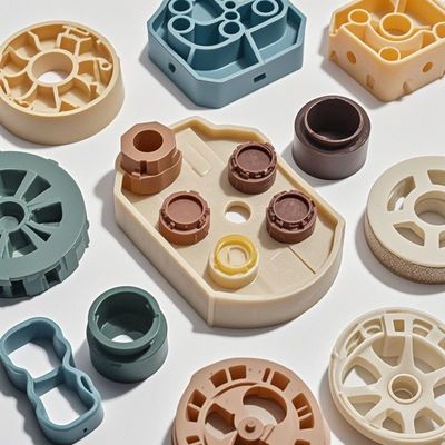 satın al Yumuşak Yüzey Beyaz Kırmızı ve Siyah CNC İşleme Plastik Parçalar ABS PP PC PA POM online manufacture