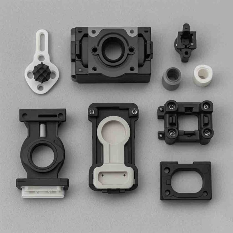 Peças de moldagem por injecção de plástico de cavidade múltipla de plástico moldado ABS para robôs de dispositivos digitais